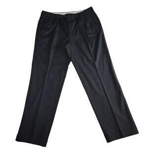 Mens Zanella Merino Wool Pleated Dress Trousers Sz 58 italian 40 US Gray